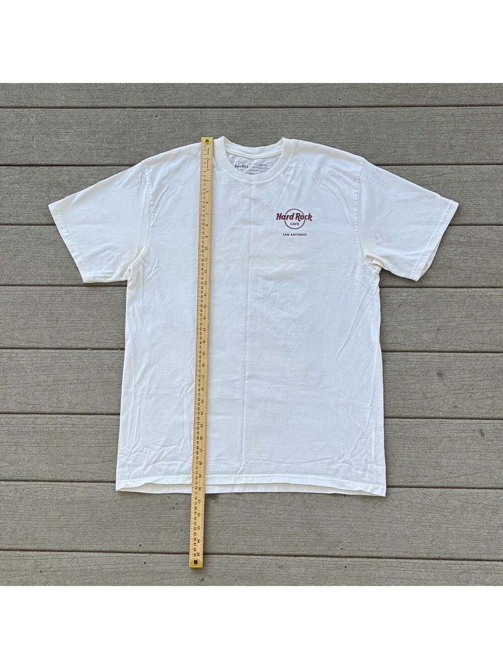 Hard Rock Cafe San Antonio River Walk Graphic T-Shirt Mens XL White Texas White
